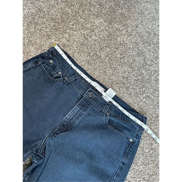 levi’s vintage 515 boot cut flare jean dark wash navy blue denim women’s size 14 - Picture 6 of 9